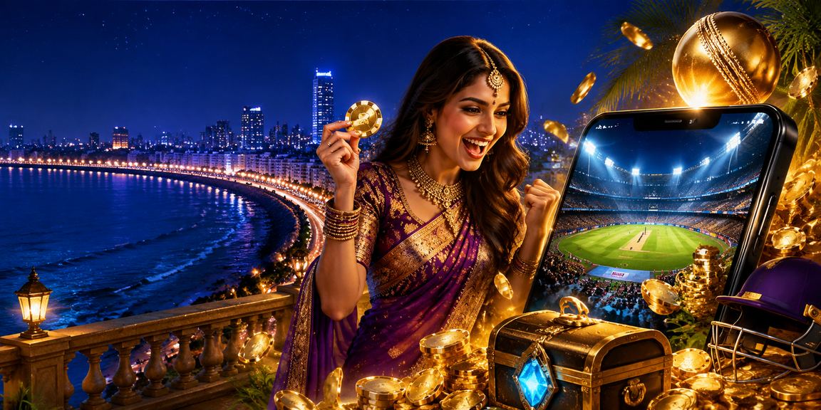 Mumbai Marine Drive evening showcasing vibrant cricket betting atmosphere